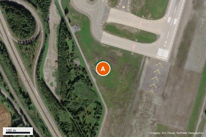 Map excerpt around A