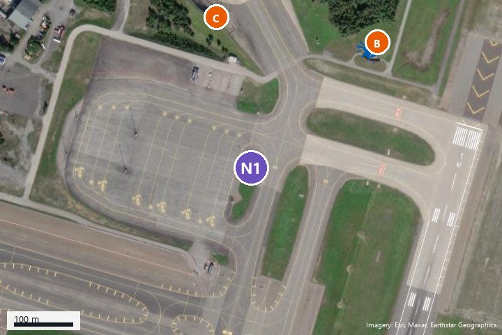 Map excerpt around N1